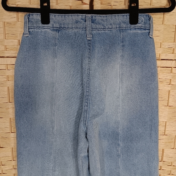 PTCL Elegant Light Blue Women's Wide Leg Jeans High Rise Flared 27 26 Small - Picture 5 of 8